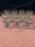 Set of 11 Holly Berry Glasses/Dessert Cups