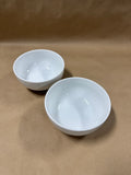 Pair Of Dansk White Bowls