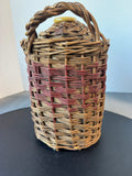 Wicker Encased Vintage Stoneware Flagon