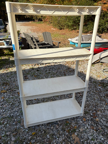 4-Tier Lightweight Plastic Shelving (Four Available, priced individually)