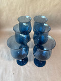 Blue Wine Goblets - Set Of 6