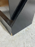 Black Lacquered Unique Shape Side Table