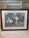 A Meet in Old Virginia Print by Thulstrop; Signed