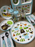 Camping Melamine Dish Set - 13 Piece