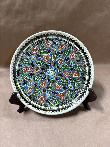 (B) Hand Painted Decorative Plate