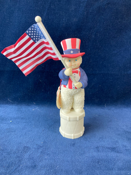 Snowbabies "For The Red, White And Blue" Figurine