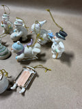Lenox Snow Pals Mini Tree Ornaments With Box - Set of 12 (H.E)