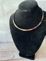 (A) Best Silver Tone Omega Choker