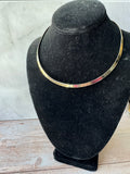(A) Best Silver Tone Omega Choker
