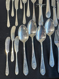 64-Piece Stieff Sterling Silver Monogrammed Flatware