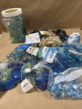 Lot Of Sea Glass And Mosaic Glass Shapes