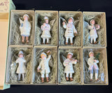 8-Piece Costco Angel Porcelain Ornament Victorian Set with Boxes