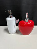 Two “Love” Ceramic Soap Dispensers