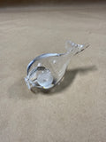 (C) Glass Whale Paper Weight
