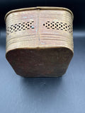 (B) Brass Basket With Curved Handle
