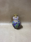 Cloisonne Purple Angel Ornament Bell