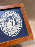 Framed Wedding Silhouette With Doves