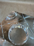 Crystal Oleg Cassini Candle Votive With Box (C)