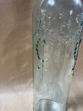 Embossed Glass Bottle With Cork