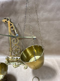 Colonial Williamsburg Brass Wall Hanging Scales Of Justice AS IS