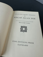 Selected Short Stories of Edgar Allen Poe 1952 Vintage Fine Editions Press Hardcover Books