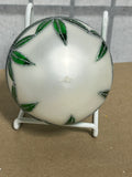 Waterford Vintage Holiday Heirlooms Frosted Glass Ball Ornament E, 4 Available, PRICED INDIVIDUALLY