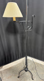 Primitive Style Wrought Iron Floor Lamp (WORKS)
