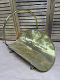 Claw Foot Brass Log Holder