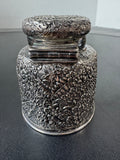Tiffany & Co. Sterling Silver Engraved Floral Embossed Inkwell