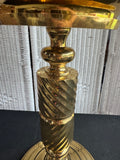 Brass Vintage Jardiniere Planter on Pedestal Stand