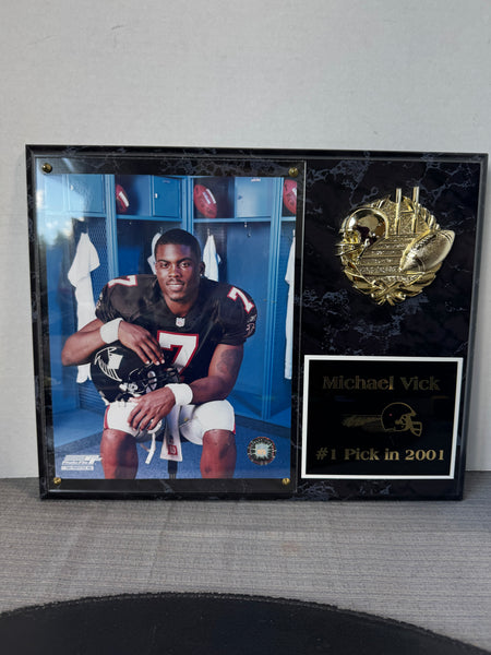 (A) Michael Vick 2001 Commemorative Plaque