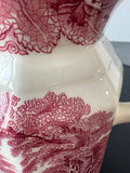 (PP) Mason’s England Vista Pink China 22oz Fenton Jug with Wide Band