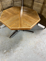 Vintage Octagon Dining Table, No Leaf/No Chairs