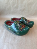 Small Folk Art Hand Painted Floral Clogs