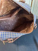 (B) London Fog Kensington Plaid Collection Cabin Bag
