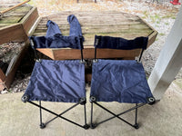 Totes Brand Folding Camp Chairs, with Bags, set of 2