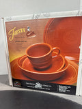 (L) Homer Laughlin Fiestaware 5-Piece Paprika Place Setting in Box