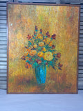 Original Textured Painting of Bouquet; Signed