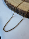 12K Gold Fill Long Chain Necklace