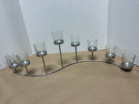 Nine Candle S-Shaped Votive Holder