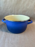 Blue Enamel Cooking Pot / No Lid