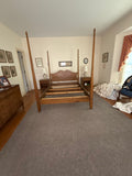 Queen 4 Poster Bed with Rails and Slats
