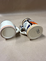 (F) Lot Of 2 Mini Beer Steins