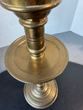 Solid Brass Candlestick with Drip Pan