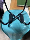 Mid Century Modern Unbranded Turquoise ColorFiberglass Chair (Herman Miller Style)