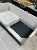 Crate & Barrel Mid Century Style Sofa Set with Chaise Lounge, 3 pc