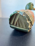 Wooden Hand Carved Vintage Mallard Duck Decoy with Swivel Head
