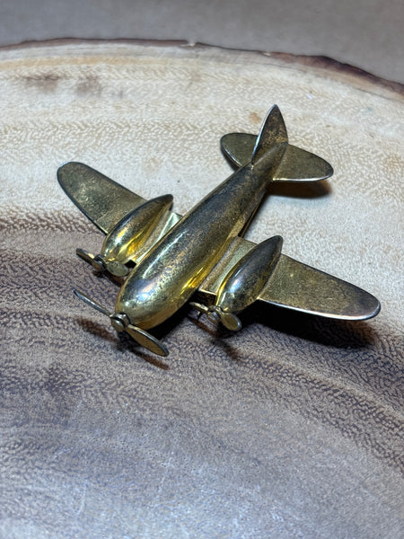 Vintage Sterling (Vermeil) Bomber Pin - Propellers Twirl