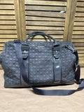 Quilted Grey Vera Bradley Weekend Bag With Shoulder Strap