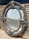 Bombay Baroque Style Oval Mirror (Resin/Poly Foam)